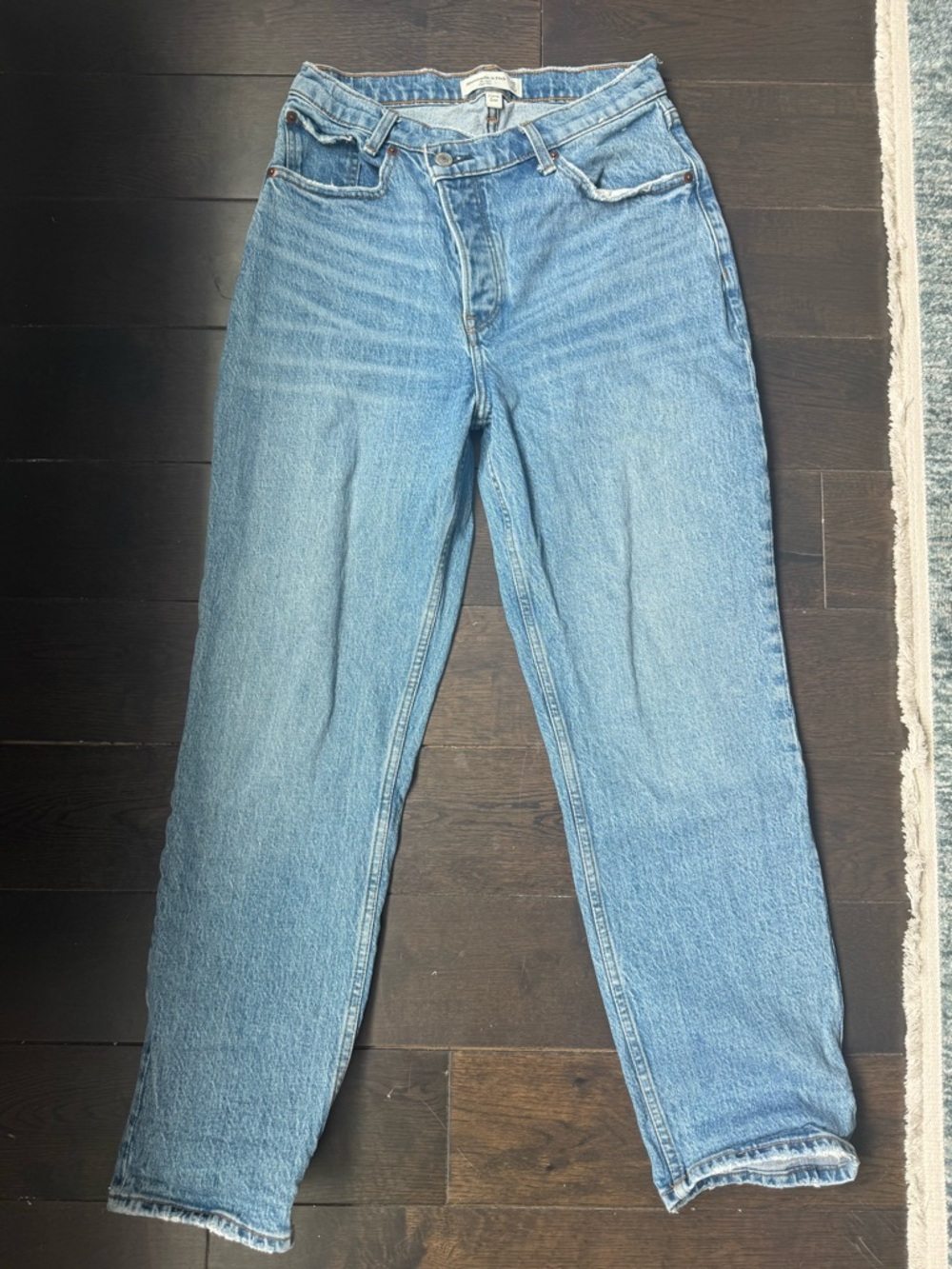 Abercrombie & Fitch The Dad High Rise Curve Love Jeans 2S/26S